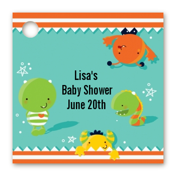 Little Monster - Personalized Baby Shower Card Stock Favor Tags