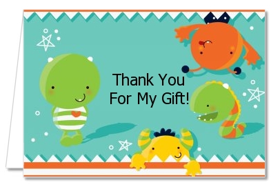 Little Monster - Baby Shower Thank You Cards