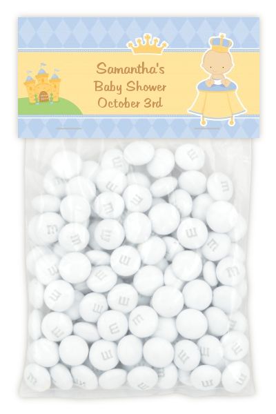Little Prince - Custom Baby Shower Treat Bag Topper