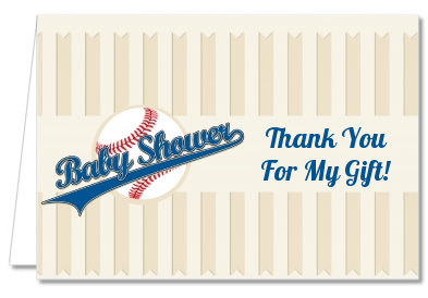 Little Slugger Baseball - Baby Shower Thank You Cards