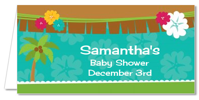 Luau - Personalized Baby Shower Place Cards