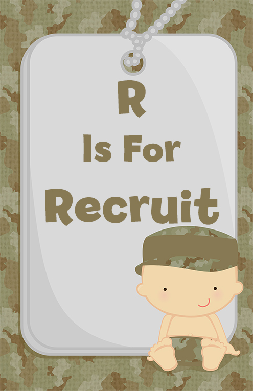  Camo Military - Personalized Baby Shower Nursery Wall Art Caucasian