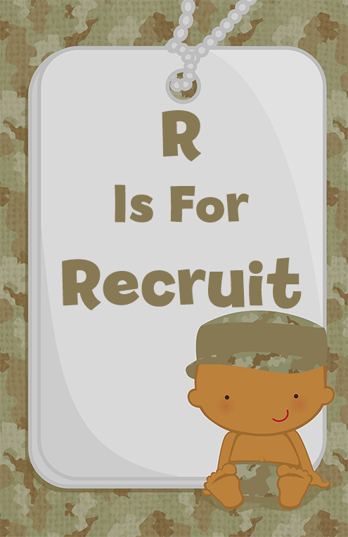  Camo Military - Personalized Baby Shower Nursery Wall Art Caucasian