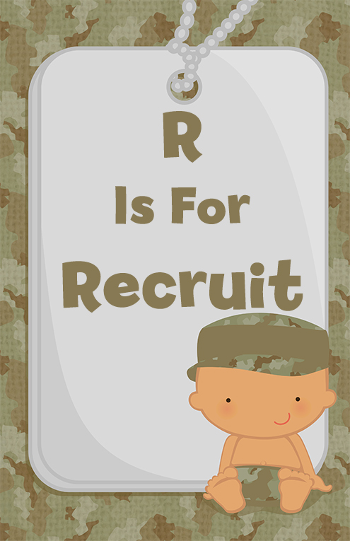  Camo Military - Personalized Baby Shower Nursery Wall Art Caucasian