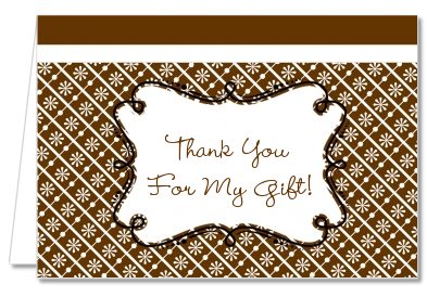Modern Thatch Brown - Personalized Everyday Party Thank You Cards