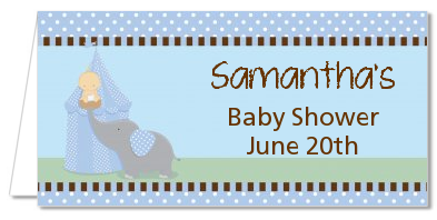 Our Little Peanut Boy - Personalized Baby Shower Place Cards