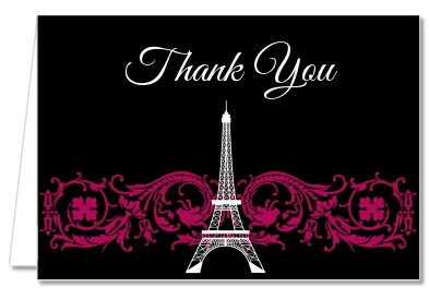 Paris - Bridal Shower Thank You Cards