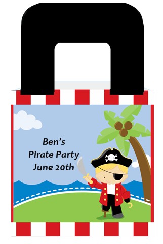 Pirate - Personalized Birthday Party Favor Boxes