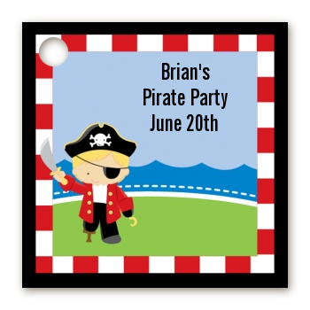 Pirate - Personalized Birthday Party Card Stock Favor Tags