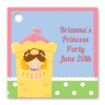 Princess in Tower - Personalized Birthday Party Card Stock Favor Tags