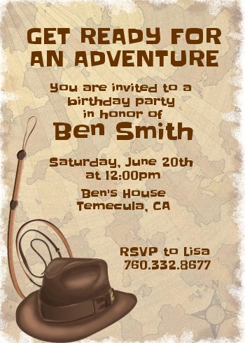 Adventure - Birthday Party Invitations