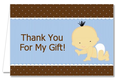 Baby Boy Asian - Baby Shower Thank You Cards