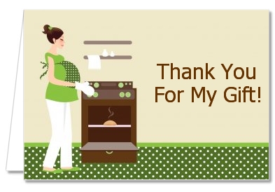 Bun in the Oven Neutral - Baby Shower Thank You Cards