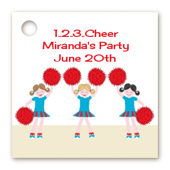 Cheerleader - Personalized Birthday Party Card Stock Favor Tags