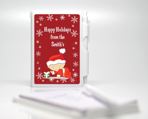  Christmas Baby Snowflakes - Baby Shower Personalized Notebook Favor 