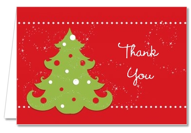 Christmas Tree - Christmas Thank You Cards