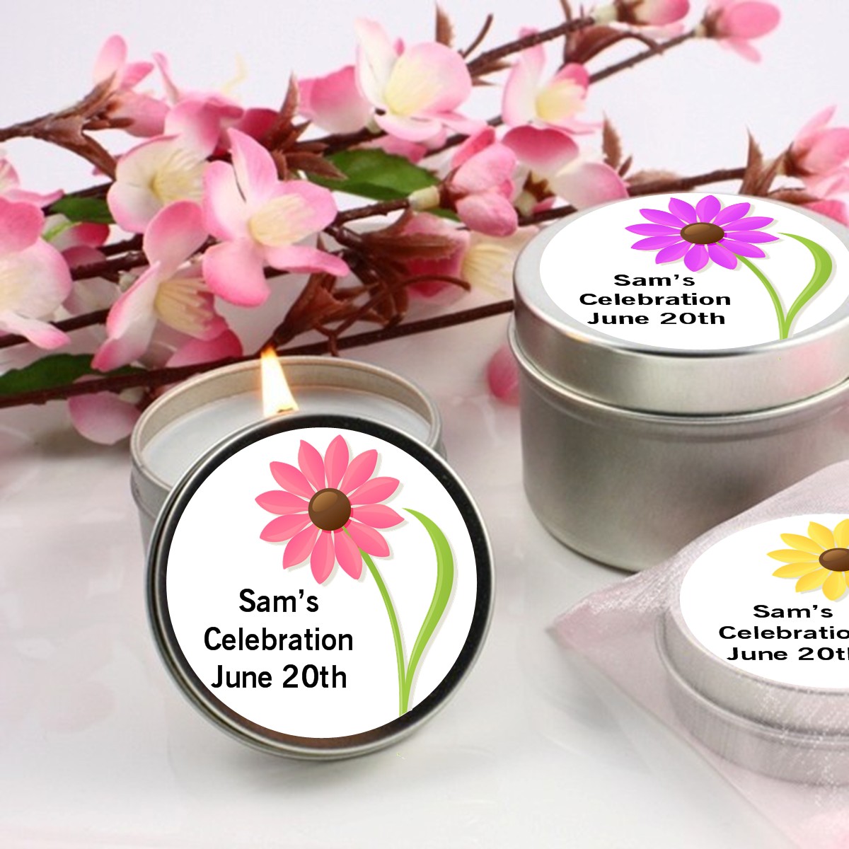 Daisy - Bridal Shower Candle Favors