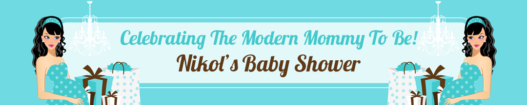  Modern Mommy Crib It's A Boy - Personalized Baby Shower Banners Brown Hair