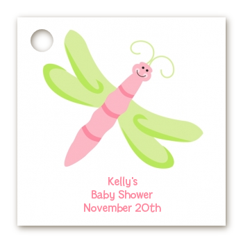 Dragonfly - Personalized Baby Shower Card Stock Favor Tags