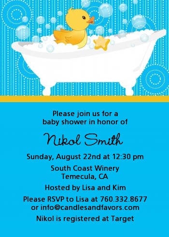 Duck - Baby Shower Invitations