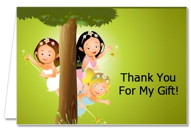 Fairy Princess Friends - Birthday Party Thank You Cards