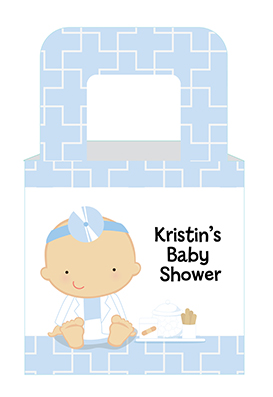  Little Doctor On The Way - Personalized Baby Shower Favor Boxes Caucasian