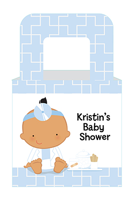  Little Doctor On The Way - Personalized Baby Shower Favor Boxes Caucasian