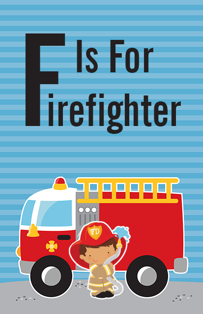  Future Firefighter - Personalized Birthday Party Wall Art Caucasian Boy