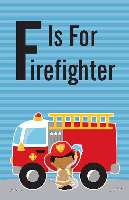  Future Firefighter - Personalized Birthday Party Wall Art Caucasian Boy