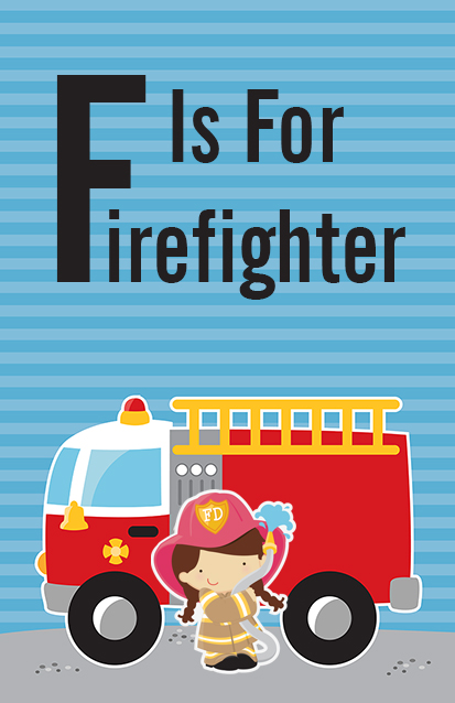  Future Firefighter - Personalized Birthday Party Wall Art Caucasian Boy