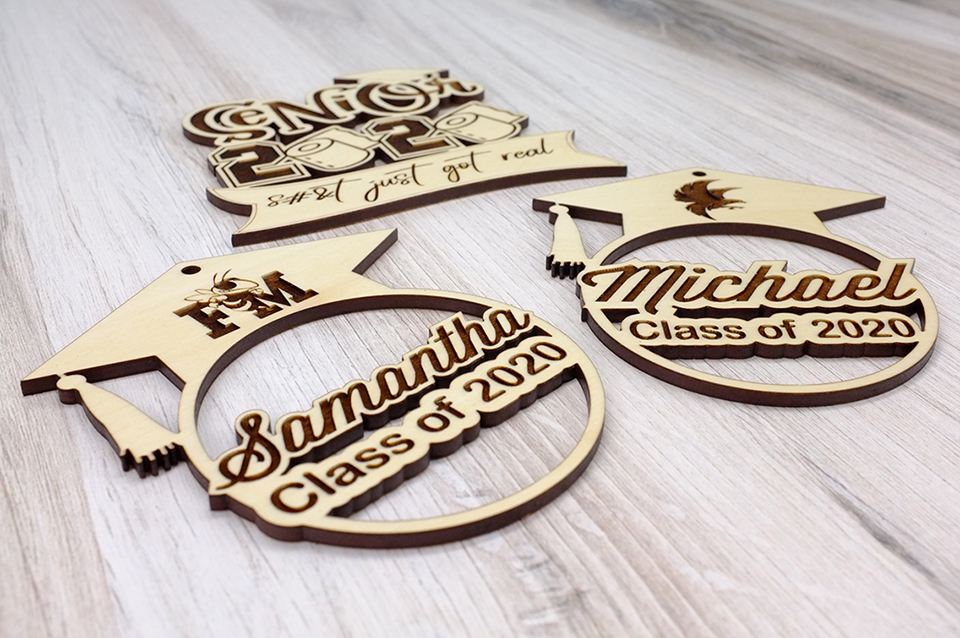  Personalized Graduation Tag, Graduation Wood Tags, Senior Grad Tag, College Graduation Tag 