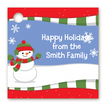 Frosty the Snowman - Personalized Christmas Card Stock Favor Tags