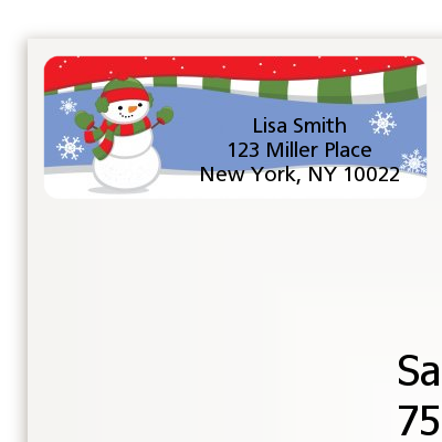 Frosty the Snowman - Christmas Return Address Labels