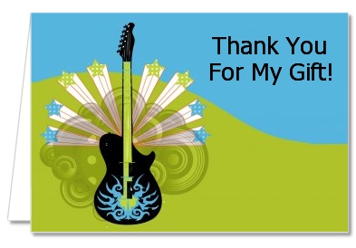Future Rock Star Boy - Baby Shower Thank You Cards