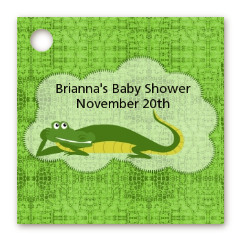 Gator - Personalized Baby Shower Card Stock Favor Tags