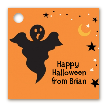 Ghost - Personalized Halloween Card Stock Favor Tags