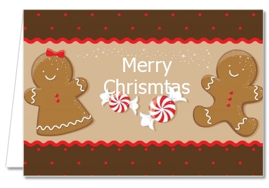 Gingerbread - Christmas Thank You Cards