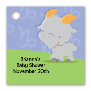 Goat | Capricorn Horoscope - Personalized Baby Shower Card Stock Favor Tags