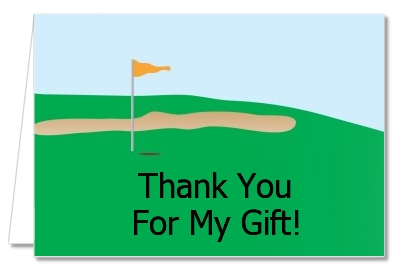 Golf - Retirement Party Thank You Cards