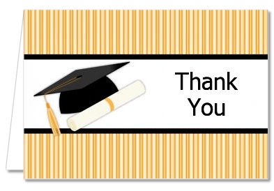 Graduation Cap - Graduation Party Thank You Cards