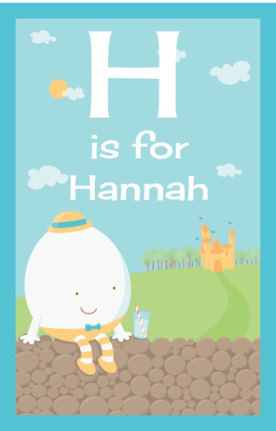 Humpty Dumpty - Personalized Baby Shower Nursery Wall Art