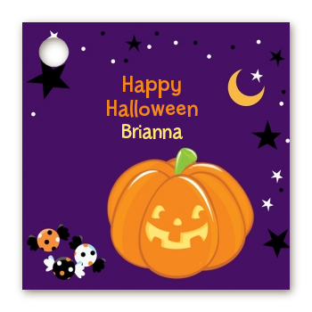 Jack O Lantern - Personalized Halloween Card Stock Favor Tags