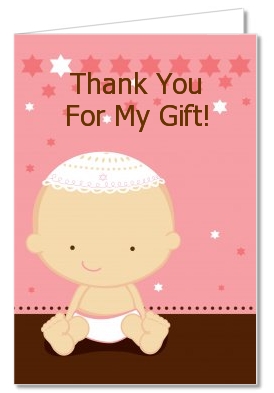 Jewish Baby Girl - Baby Shower Thank You Cards