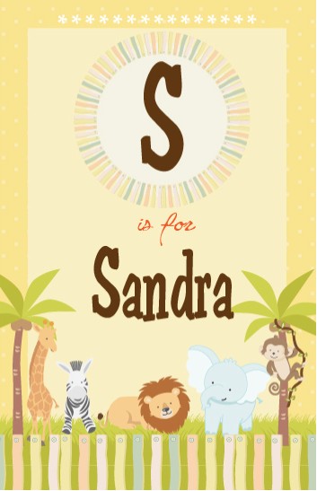 Jungle Safari Party - Personalized Baby Shower Nursery Wall Art