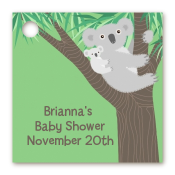 Koala Bear - Personalized Baby Shower Card Stock Favor Tags