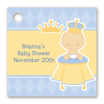 Little Prince - Personalized Baby Shower Card Stock Favor Tags