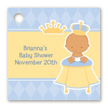 Little Prince Hispanic - Personalized Baby Shower Card Stock Favor Tags