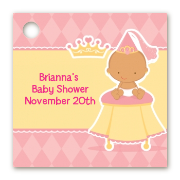 Little Princess Hispanic - Personalized Baby Shower Card Stock Favor Tags