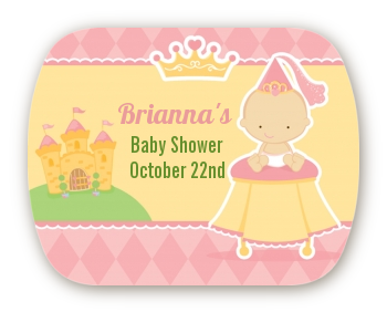 Little Princess - Personalized Baby Shower Rounded Corner Stickers