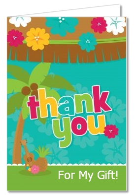 Luau - Baby Shower Thank You Cards